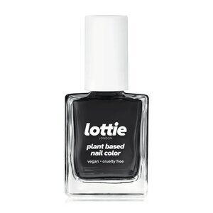 Lottie London Plant based Gel Nail color, All Free, edgy matte black, Finesse, 0